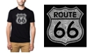 LA Pop Art Mens Premium Blend Word Art T-Shirt - Route 66